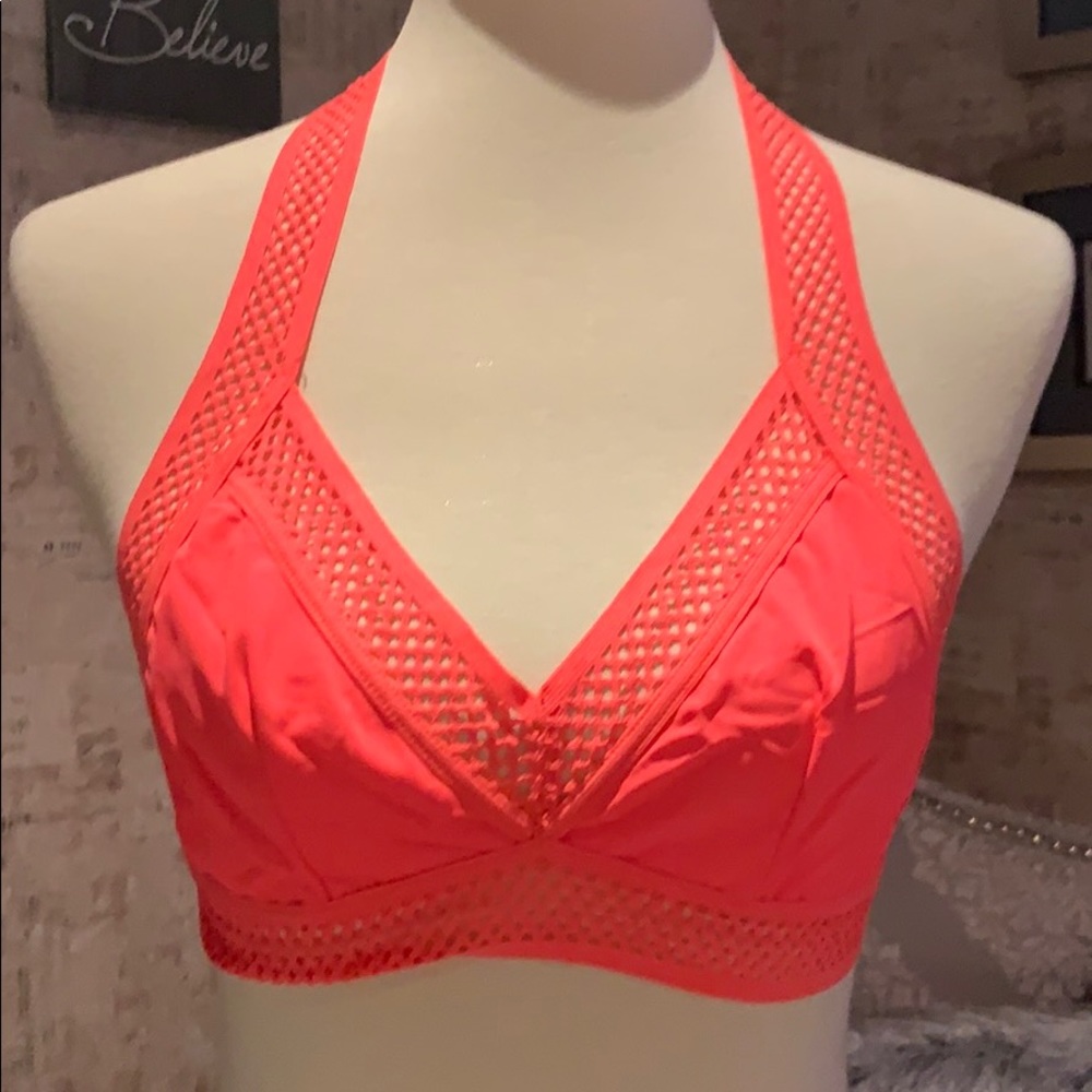 Neon Orange Racer Back Bralette